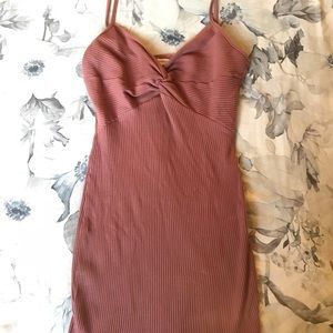 Pink mini dress